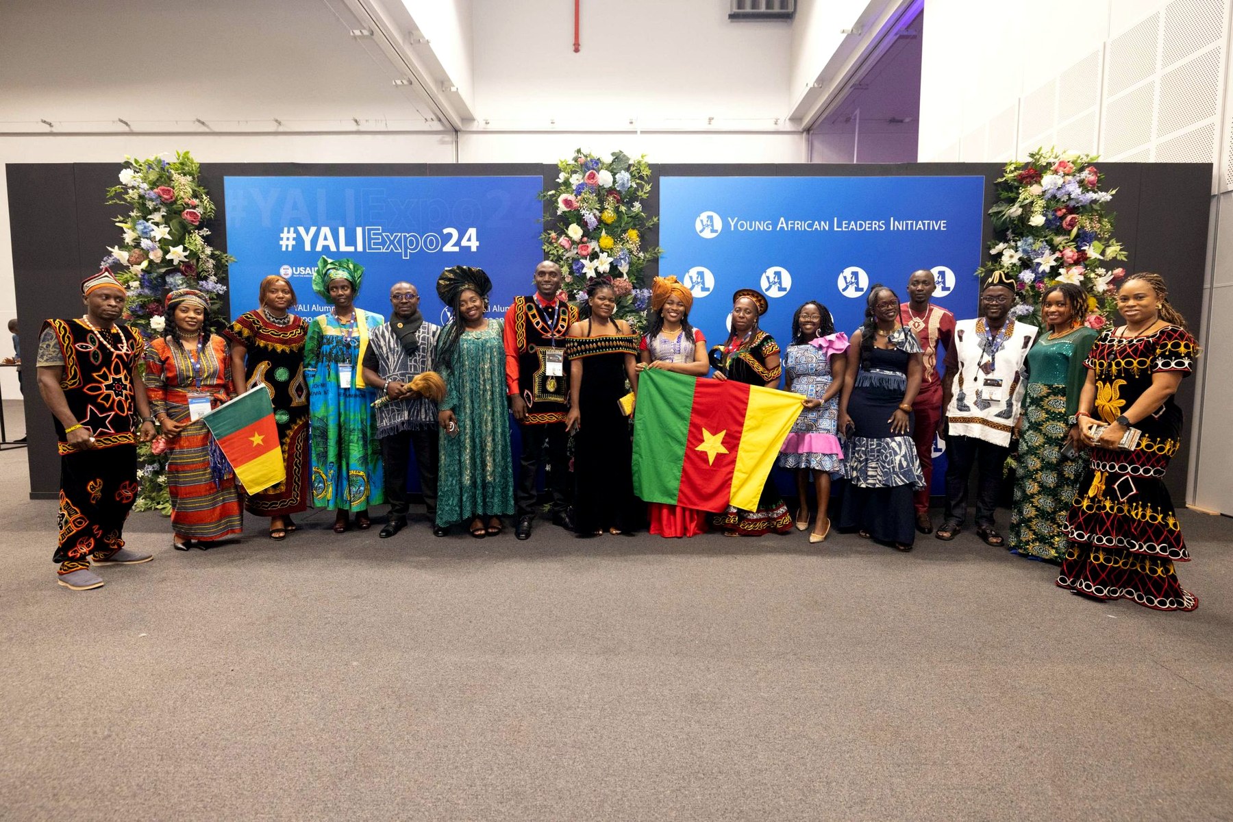 MelXBuji with the Cameroon delegation at the YALI Expo, celebrating leadership and global representation